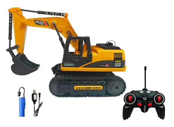 6_Channel_Rechargeable_RC_Remote_Control_Big_Size_Crawler_Excavator_Truck_Toy_with_Working_Shovel_and_Simulation_Smoke,_Yellow