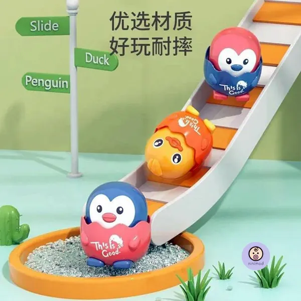 1_Piece,_Cute_Sliding_Duck_Press_&_Release_Inertia_Press_Run_Slide_Mini_Cartoon_Animal_Wind_Up_Toys_for_Infant_Toddler_Boy_Girl_Toys_for_Kids,_Orange