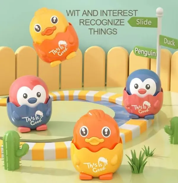 1_Piece,_Cute_Sliding_Duck_Press_&_Release_Inertia_Press_Run_Slide_Mini_Cartoon_Animal_Wind_Up_Toys_for_Infant_Toddler_Boy_Girl_Toys_for_Kids,_Blue