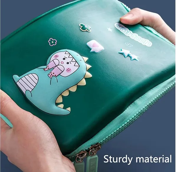Cartoon_Dinosaur_Eva_3D_Hardtop_Large_Capacity_Pencil_Case_with_Compartments,_School_Pouch_Premium_Stylish_Stationary_Box,_Girls_Boys_Pen_Pouch,_Green