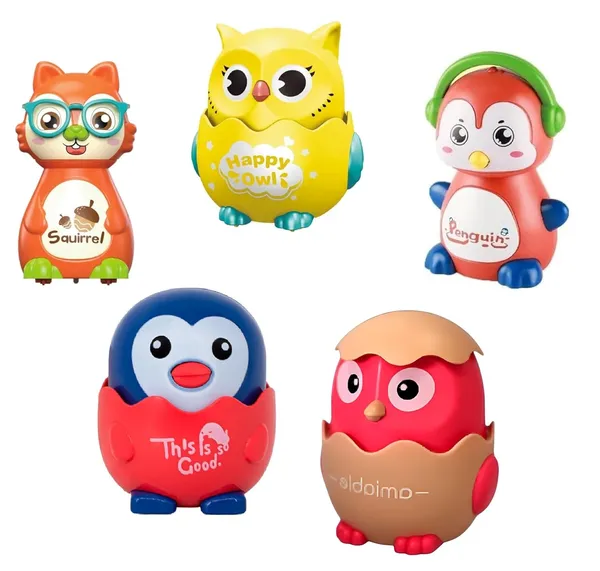 TipToe�_Combo_of_5_Pieces,_Cute_Press_&_Release_Sliding_Mini_Cartoon_Cars_Inertia_Press_Run_Slide_Wind_Up_Toys_Birthday_Return_Gift_for_Toddler_Boy_Girls,_Assorted_Character