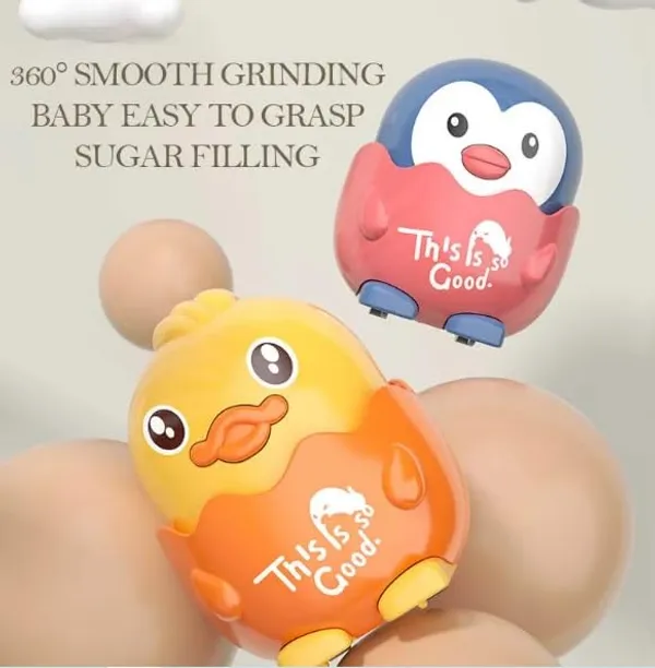 TipToe�_Combo_of_5_Pieces,_Cute_Press_&_Release_Sliding_Mini_Cartoon_Cars_Inertia_Press_Run_Slide_Wind_Up_Toys_Birthday_Return_Gift_for_Toddler_Boy_Girls,_Assorted_Character