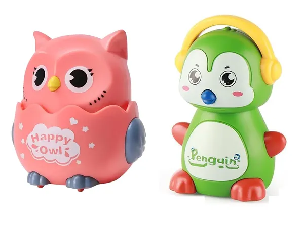 Set_of_2,_Cute_Sliding_Press_&_Release_Owl_&_Penguin_Inertia_Press_Run_Slide_Mini_Cartoon_Animal_Wind_Up_Toys_Birthday_Return_Gift_for_Toddler_Boy_Girls,_Multicolor