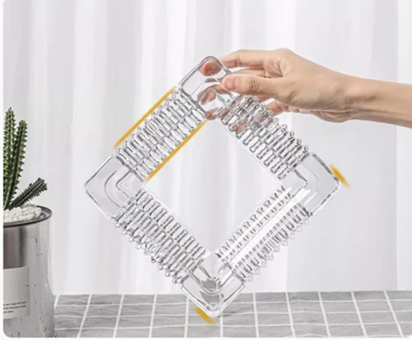 6_Inches_Square_Shaped_Designer_Glass_Ash_tray,_Cigarettes_Ash_Tray,_Tabletop_Ashtray_for_Home,_Office_and_Hote_Candy_Fruit_Tray,_Table_D�cor_Tray,_15_CM,_Clear