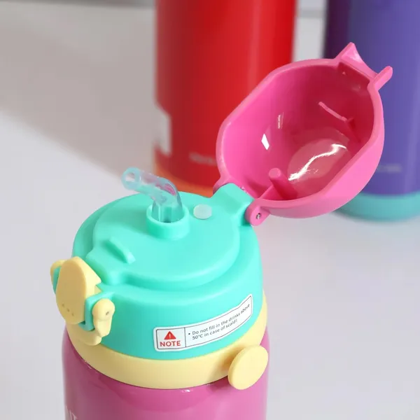 Cute_Unicorn_Theme_Hot_&_Cold_Vacuum_Insulated_Water_Bottle_for_Kids,_Double_Wall_Water_Bottle_with_Dual_Sipper_and_Wide_Mouth_lid_School_Bottle_for_Childrens_Girls,_Pink
