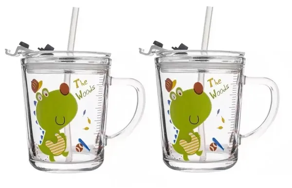 350_ML_Dino_Print_Sipper_Mug_Jar_with_Silicone_Straw_and_Airtight_Leakproof_Lid_-_Measuring_Cup_for_Kids_Perfect_for_Milk,Juice,Coffee,_Pack_of_1