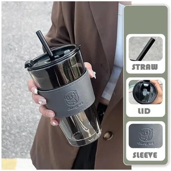 Pack_of_2,_450_ML_Glass_Sipper_Coffee_Tumbler_Sipper_Cup_with_Leather_Grip,_Dual_Drinking_Airtight_Lid_for_Hot_and_Cold_Beverages_Travel_Mug,_Black