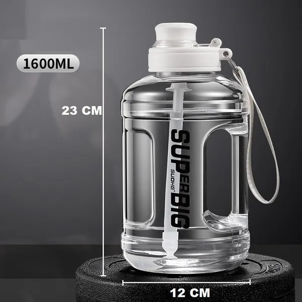 1600_ML_Large_Portable_Sports_Water_Bottle_with_Handle_Durable_Gallon_Water_Bottles_Large_Plastic_Water_Bottles_BPA-Free_Leakproof_Water_Jugs_Fitness_Sipper_for_Indoor_Outdoor,_White