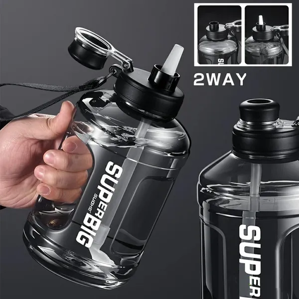 1600_ML_Large_Portable_Sports_Water_Bottle_with_Handle_Durable_Gallon_Water_Bottles_Large_Plastic_Water_Bottles_BPA-Free_Leakproof_Water_Jugs_Fitness_Sipper_for_Indoor_Outdoor,_White
