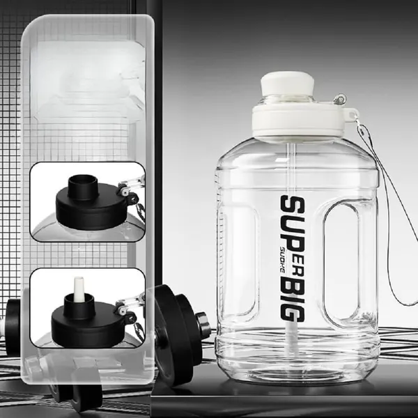 1600_ML_Large_Portable_Sports_Water_Bottle_with_Handle_Durable_Gallon_Water_Bottles_Large_Plastic_Water_Bottles_BPA-Free_Leakproof_Water_Jugs_Fitness_Sipper_for_Indoor_Outdoor,_White