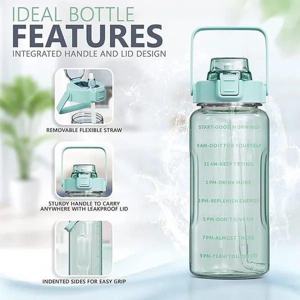 2_Litre_Gym_Sports_Water_Bottle_Leakproof_Motivational_Time_Marking_Fitness_Bottle_with,_Large_Capacity_Gallon_Bottles_with_Straw,_2000_ML,_Blue
