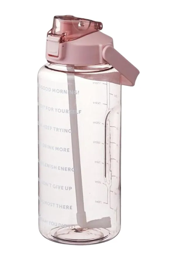 2_Litre_Gym_Sports_Water_Bottle_Leakproof_Motivational_Time_Marking_Fitness_Bottle_with,_Large_Capacity_Gallon_Bottles_with_Straw,_2000_ML,_Pink
