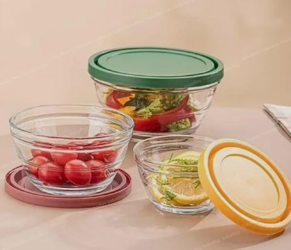 Set_of_3_Glass_Salad_Bowl_Set_450ml,_650ml_&_1150ML_Reheating_Serving_Storing_Food_Storage_Containers_Set_with_Multicolored_BPA-Free_Lids