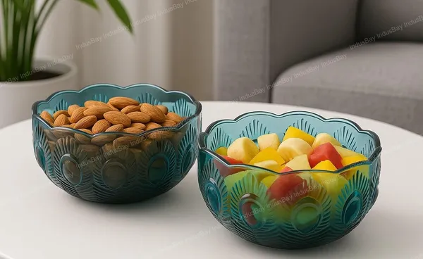 Pack_of_2,_650_ML_Peacock_Feather_Theme_Blue_Colored_Glass_Serving_Salad_Fruit_Vegetable_Noodle_Bowl_Set