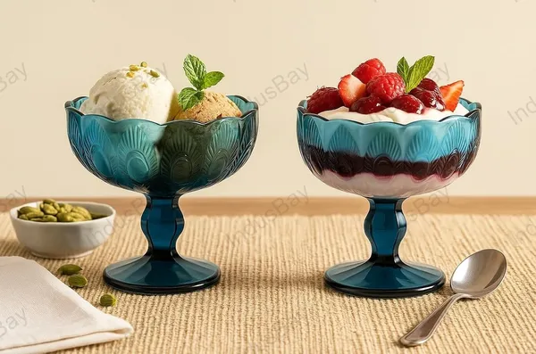 Set_of_4,_Icecream_Bowl_220_ML_Peacock_Feather_Theme_Blue_Colored_Ice-Cream_Serving_Dessert_Cup_Set
