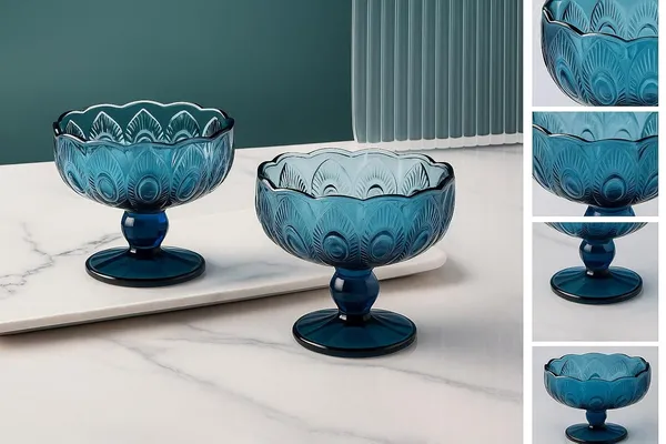 Set_of_6,_Icecream_Bowl_220_ML_Peacock_Feather_Theme_Blue_Colored_Ice-Cream_Serving_Dessert_Cup_Set