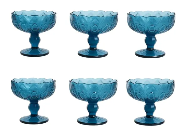 Set_of_6,_Icecream_Bowl_220_ML_Peacock_Feather_Theme_Blue_Colored_Ice-Cream_Serving_Dessert_Cup_Set