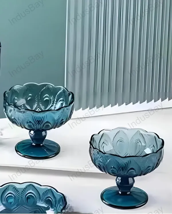 Set_of_2,_Icecream_Bowl_220_ML_Peacock_Feather_Theme_Blue_Colored_Ice-Cream_Serving_Dessert_Cup_Set