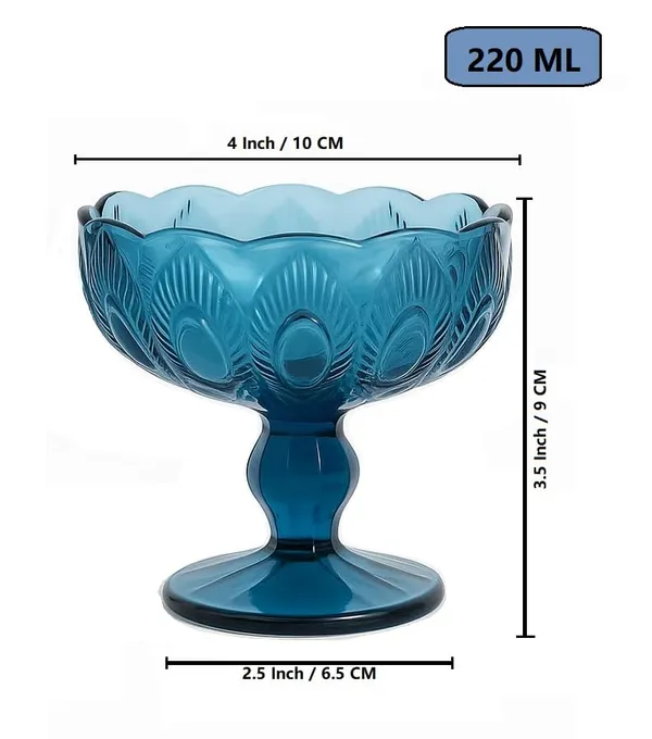 Set_of_2,_Icecream_Bowl_220_ML_Peacock_Feather_Theme_Blue_Colored_Ice-Cream_Serving_Dessert_Cup_Set