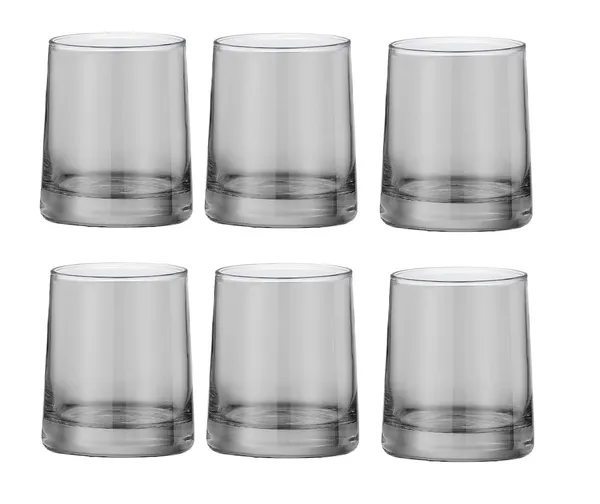 260_ML_Each_Black_Tumbler_Whiskey_Whisky_Glass,_Glassware_for_Wiskey,_Cocktail,_Gift_for_Anniversary,_Wedding,_Housewarming,_Birthday,_6_Pieces