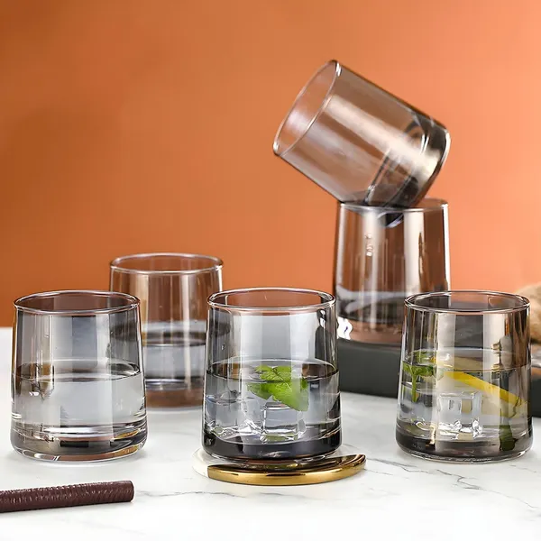 260_ML_Each_Black_Tumbler_Whiskey_Whisky_Glass,_Glassware_for_Wiskey,_Cocktail,_Gift_for_Anniversary,_Wedding,_Housewarming,_Birthday,_6_Pieces