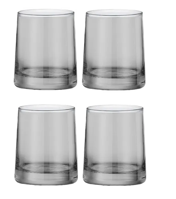 260_ML_Each_Black_Tumbler_Whiskey_Whisky_Glass,_Glassware_for_Wiskey,_Cocktail,_Gift_for_Anniversary,_Wedding,_Housewarming,_Birthday,_4_Pieces