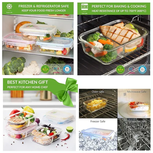 2_Pieces_Set,_800_ML,_1200_ML_Square_Microwave_Oven_Safe_Borosilicate_Glass_Container_with_Airtight_Leakproof_Lid_Freezer_Safe_Bowl,_Blue,_Combo_Pack