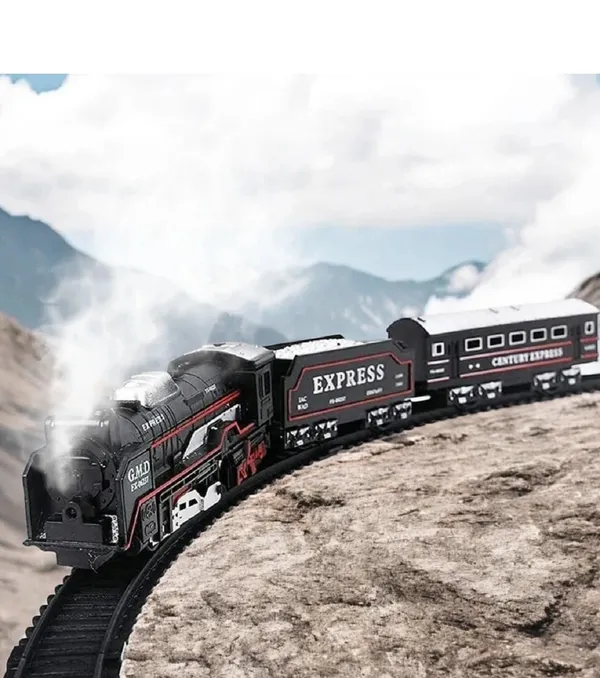 Rechargeable_Rail_King_Smoke_Train_Toy_with_Track_�_Light,_Sound_&_Water_Steam_|_16-Piece_Classic_Locomotive_Set_for_Kids_(3+_Years)