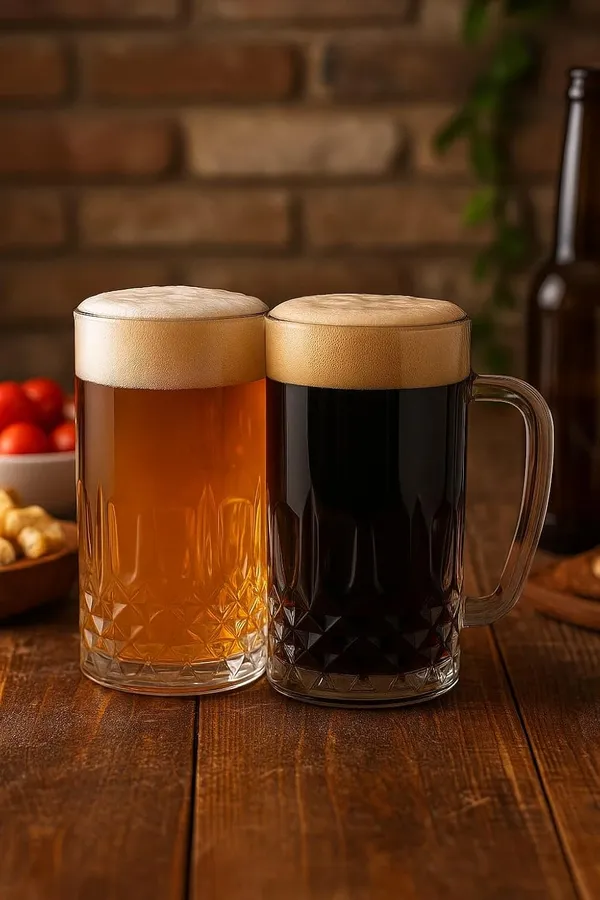 370_ml_Glass_Beer_Mugs_�_Set_of_4_|_Premium_Thick_Base_&_Handle_|_Classic_Cut_Design_|_Glasses_Set_for_Juice,_Cocktails_Ice-Cream_Faluda_|_Ideal_for_Parties,_Bar_&_Gifting