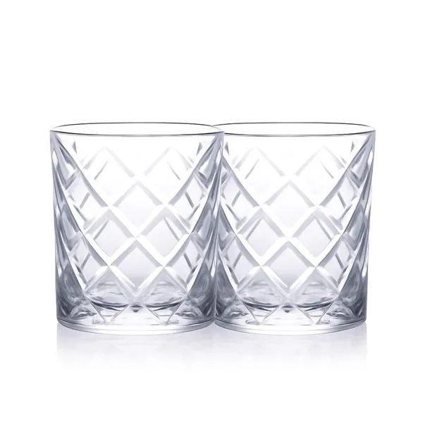 340_ML_Premium_Whiskey_Glass_Set_of_2_|_Crystal_Cut_Design_Crosshatch_Pattern_|_Ideal_for_Scotch,_Bourbon,_Whisky,_Cocktails_&_Barware