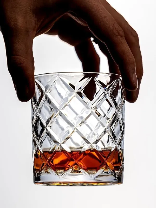 340_ML_Premium_Whiskey_Glass_Set_of_6_|_Crystal_Cut_Design_Crosshatch_Pattern_|_Ideal_for_Scotch,_Bourbon,_Whisky,_Cocktails_&_Barware