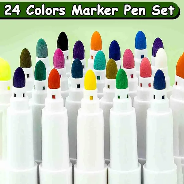 24_PCS_Acrylic_Marker_Pen_Set_�_Multi-Surface_Waterproof_Paint_Pens_for_Rock,_Wood,_Glass,_Canvas,_Fabric,_DIY_Crafts,_Shoes_&_More_�_Vibrant_Colors,_DIY_Crafts_Art_Supplies