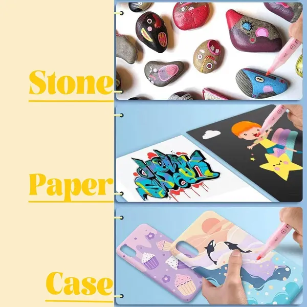 24_PCS_Acrylic_Marker_Pen_Set_�_Multi-Surface_Waterproof_Paint_Pens_for_Rock,_Wood,_Glass,_Canvas,_Fabric,_DIY_Crafts,_Shoes_&_More_�_Vibrant_Colors,_DIY_Crafts_Art_Supplies