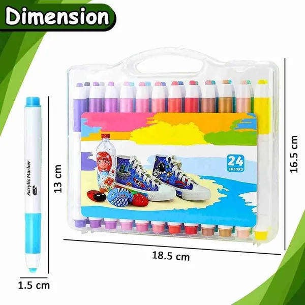 24_PCS_Acrylic_Marker_Pen_Set_�_Multi-Surface_Waterproof_Paint_Pens_for_Rock,_Wood,_Glass,_Canvas,_Fabric,_DIY_Crafts,_Shoes_&_More_�_Vibrant_Colors,_DIY_Crafts_Art_Supplies