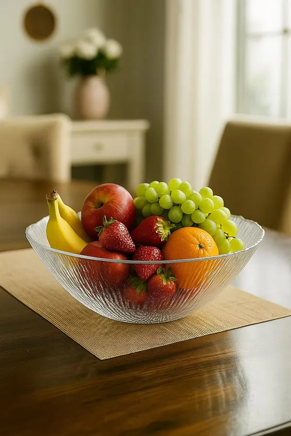 Elegant_Textured_Transparent_Decorative_Glass_Bowl_�_Premium_Centerpiece_for_Dining_Table,_Fruit_or_Snack_Serving_�_9_Inches