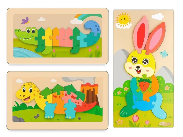 Pack_of_3,_Colorful_Montessori_Wooden_3D_Jigsaw_Puzzle_Educational_Gift_Toys_for_Toddler_Kids_Boys_and_Girls,_Animal_Theme,_Multicolor