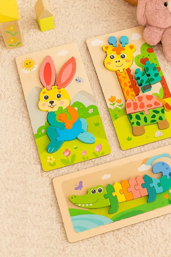 Pack_of_3,_Colorful_Montessori_Wooden_3D_Jigsaw_Puzzle_Educational_Gift_Toys_for_Toddler_Kids_Boys_and_Girls,_Animal_Theme,_Multicolor