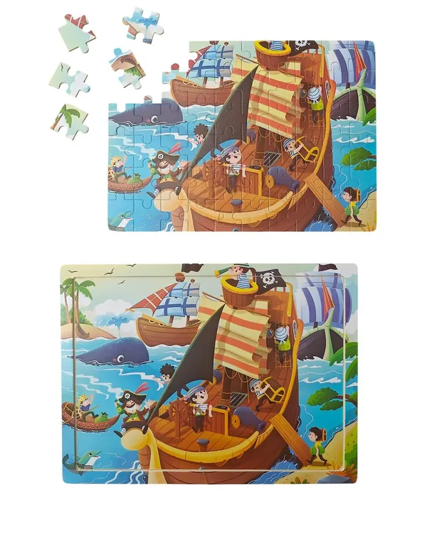 Set_of_2,_Jigsaw_Puzzles_for_Kids_60_Pieces_Per_Puzzle,_Multi_Cartoon_Theme_Children_Learning_Preschool_Educational_Toys_for_Boys_and_Girls,_Multicolor