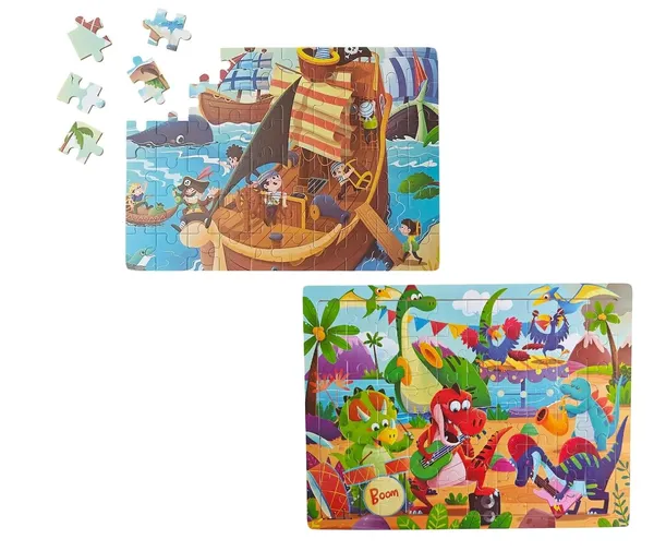 Set_of_2,_Jigsaw_Puzzles_for_Kids_60_Pieces_Per_Puzzle,_Multi_Cartoon_Theme_Children_Learning_Preschool_Educational_Toys_for_Boys_and_Girls,_Multicolor