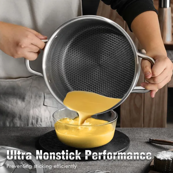 3_Ltrs_Stainless_Steel_Stockpot_with_Glass_Lid,_Non_Stick_Honeycomb_Carving,_Induction_Soup_Pot_Pan_Compatible_with_All_Cooktops,_Dishwasher_&_Oven_Safe,_22_CM