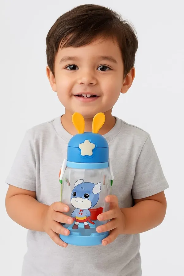 Tiptoe�_Pack_of_8,_600_ML_Sipper_BPA_Free_Water_Bottle_Leak_proof_Water_Bottle_for_kids_Girls_Boys_Birthday_Return_Gift_for_Childrens,_Multicolor