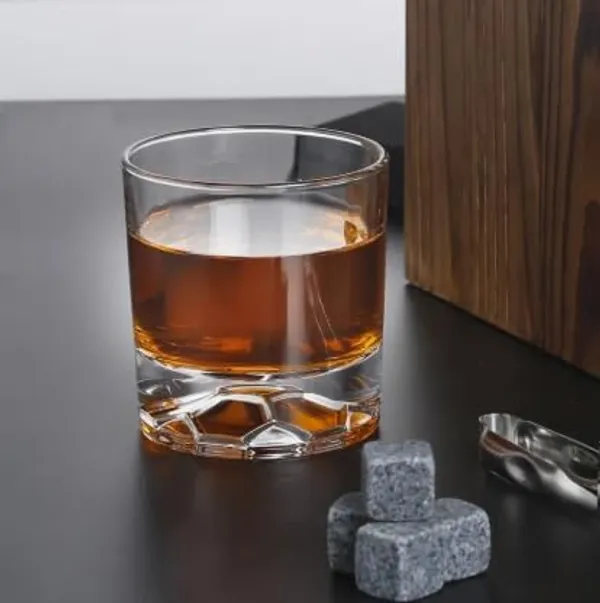 310_ML_Whiskey_Glasses,_Football_Engraved_Thick_Bottom,_Glasses_for_Whisky,_Gin,_Vodka,_Cocktail_Glasses,_Whisky_Gift,_Suitable_for_use_in_Bars,_Parties_and_Homes