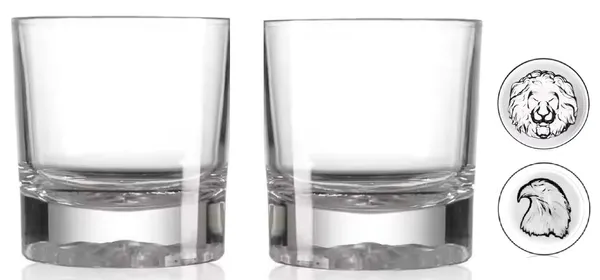Pack_of_2,_310_ML_Whiskey_Glasses,_Animal_Engraved_Thick_Bottom,_Glasses_for_Whisky,_Gin,_Vodka,_Cocktail_Glasses,_Whisky_Gift,_Suitable_for_use_in_Bars,_Parties_and_Homes