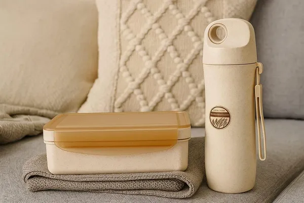 3_in_1_Lunch_Set_-_Lunch_Box,_Water_Bottle_and_Insulated_Carry_Bag_-_Wheat_Straw_Fibre_Made_Box,_Food-Safe_Materials_for_Office,_School_&_Travel