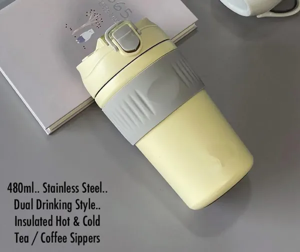 480ML_Premium_Leak-Proof_Insulated_Travel_Mug_with_Dual_Lid_|_Stainless_Steel_Coffee_Tumbler_with_Straw_&_Flip_Lid_|_Portable_Hot_&_Cold_Thermos_Cup_for_Office,_Gym_&_Outdoor,_White