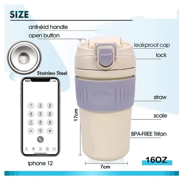 480ML_Premium_Leak-Proof_Insulated_Travel_Mug_with_Dual_Lid_|_Stainless_Steel_Coffee_Tumbler_with_Straw_&_Flip_Lid_|_Portable_Hot_&_Cold_Thermos_Cup_for_Office,_Gym_&_Outdoor,_White