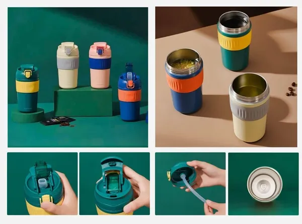480ML_Premium_Leak-Proof_Insulated_Travel_Mug_with_Dual_Lid_|_Stainless_Steel_Coffee_Tumbler_with_Straw_&_Flip_Lid_|_Portable_Hot_&_Cold_Thermos_Cup_for_Office,_Gym_&_Outdoor,_Green