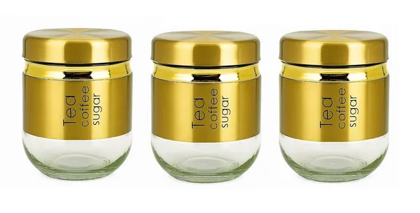 Pack_of_3,_400ML_Glass_Food_Storage_Container_with_Stainless_Steel_Cover_&_Airtight_Lid_Kitchen_Canister_Set_Coffee_Tea_Sugar_Dry_Fruits_Cookie_Glass_Jar,_Golden