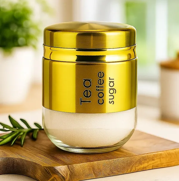 Pack_of_3,_400ML_Glass_Food_Storage_Container_with_Stainless_Steel_Cover_&_Airtight_Lid_Kitchen_Canister_Set_Coffee_Tea_Sugar_Dry_Fruits_Cookie_Glass_Jar,_Golden