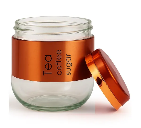 Pack_of_2,_400ML_Glass_Food_Storage_Container_with_Stainless_Steel_Cover_&_Airtight_Lid_Kitchen_Canister_Set_Coffee_Tea_Sugar_Dry_Fruits_Cookie_Glass_Jar,_Copper